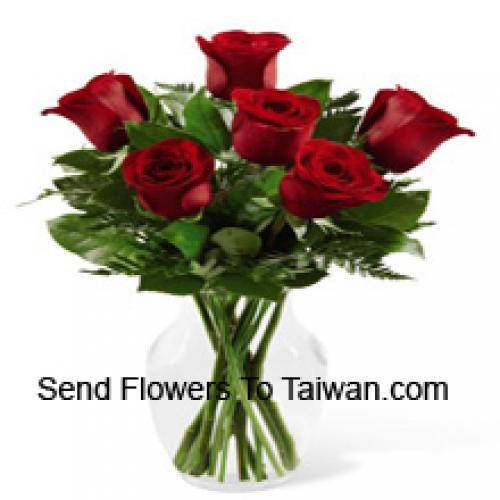 Cute 6 Red Roses