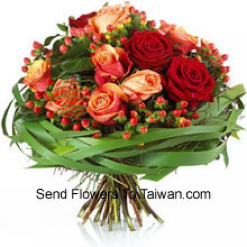 Charming Red and Orange Roses