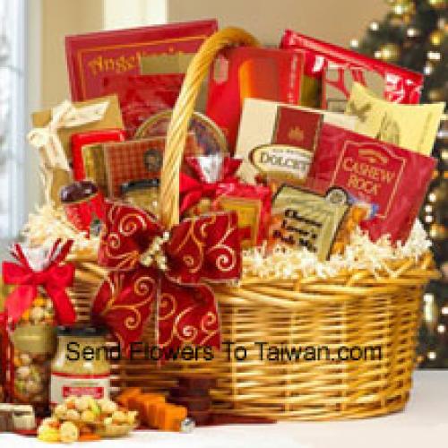 Gift Basket Containing Snacks