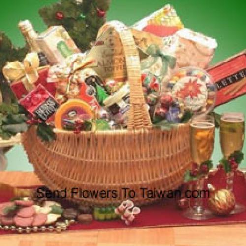 Elegant Basket of Snacks